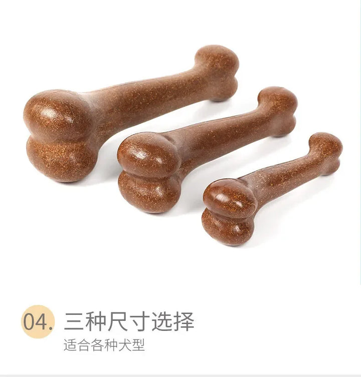Nearly Indestructible Dog Bone Chew Toy – Natural Non-Toxic Anti-Bite Dental Toy for Small, Medium & Large Dogs