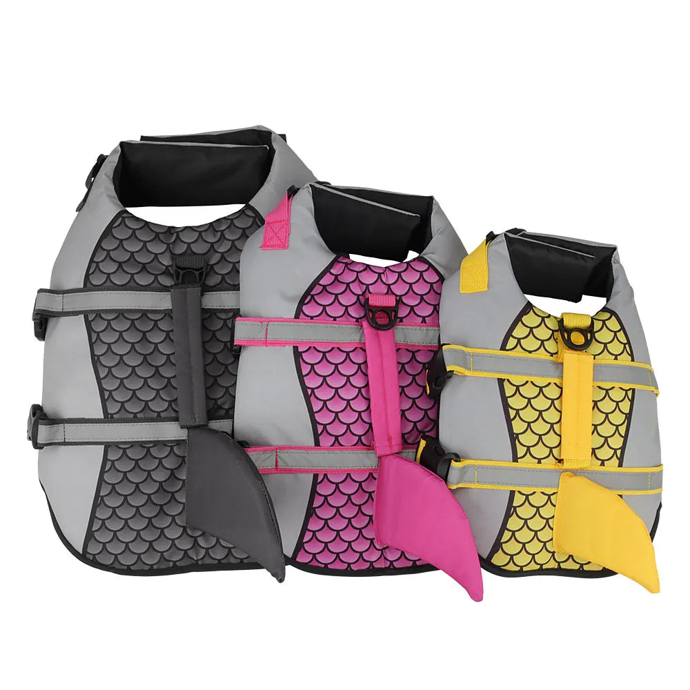 🦈 Scales Shark Swim Dog Life Jacket – Summer Pet Swimwear & Safety Vest 🐾