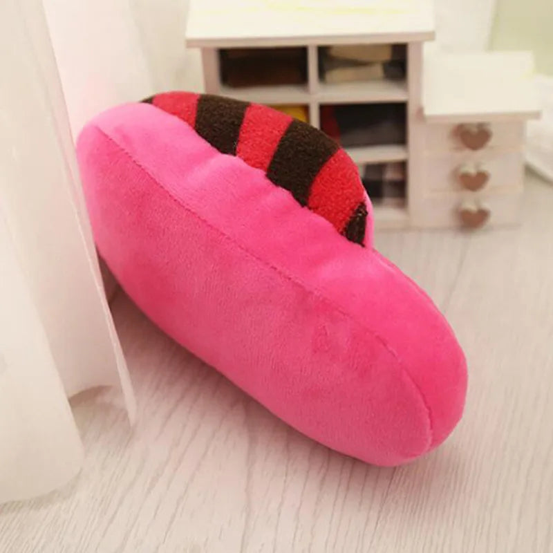 Plush Slipper Squeaker Dog Toy – Funny Sound Chew Toy for Puppies & Cats, Interactive Soft Pet Toy for Training & Play