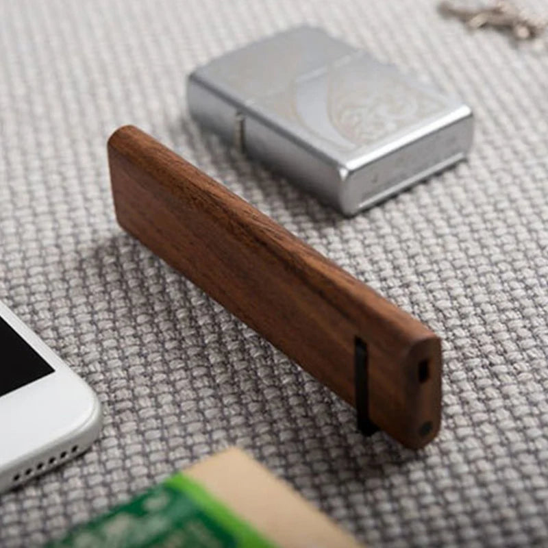 Natural Walnut Toothpick Holder – Portable Wooden Storage Case 🌿🪵