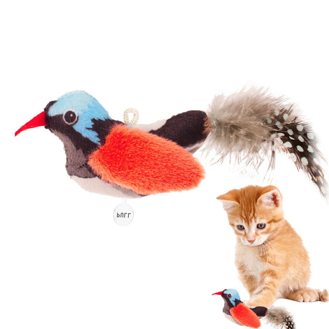 Chirp Bird Interactive Cat Toy with Realistic Sound 🐦🐾