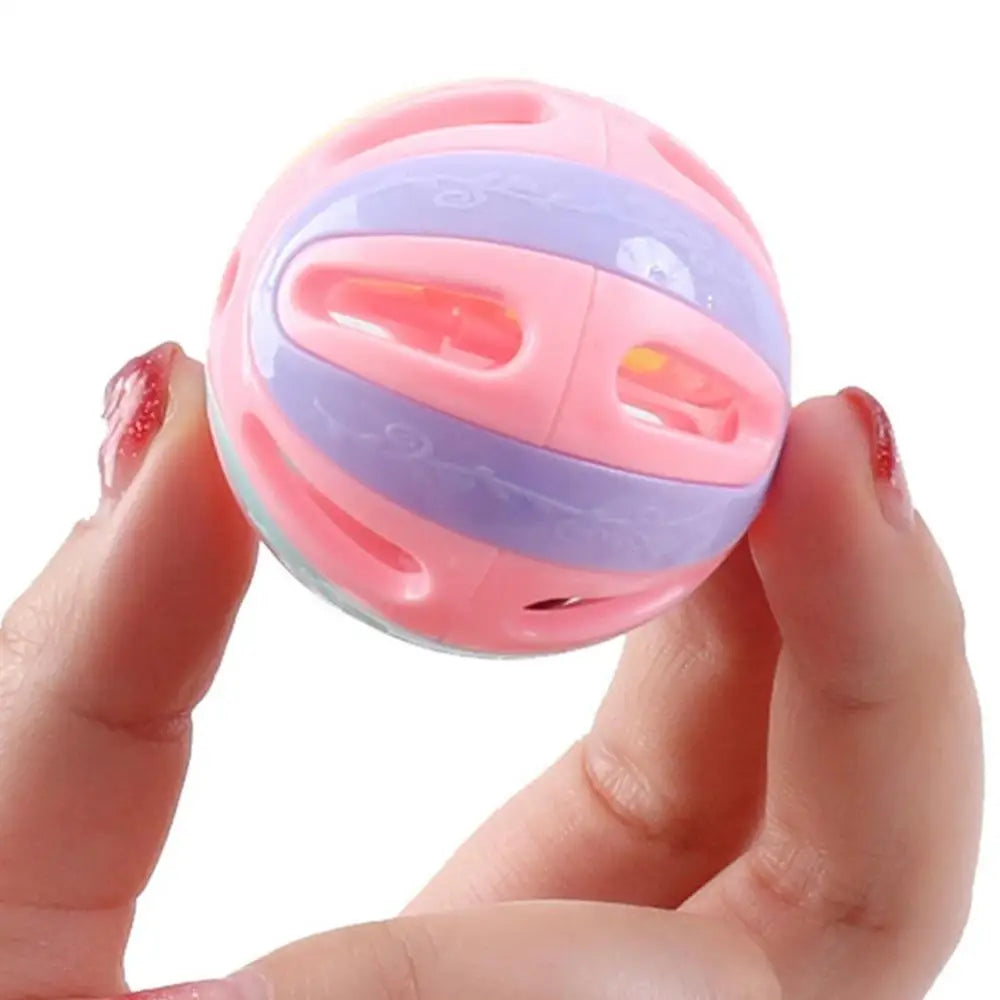 Cat Jingle Ball Toy with Bell – Interactive Hollow Pounce & Chase Toy for Kittens