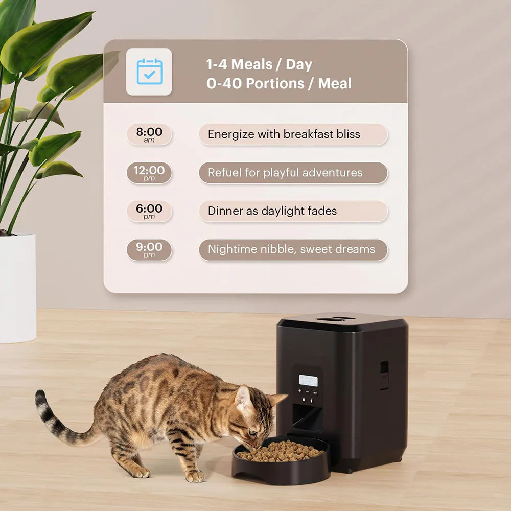 Smart Automatic Pet Feeder – Timed & Slow Feed for Cats & Dogs 🐾⏱️