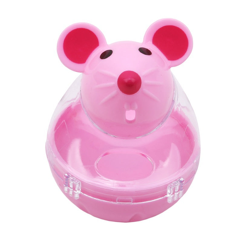 Mouse Food Rolling Feeder Toy for Cats – Dispenser Bowl & Training Toy