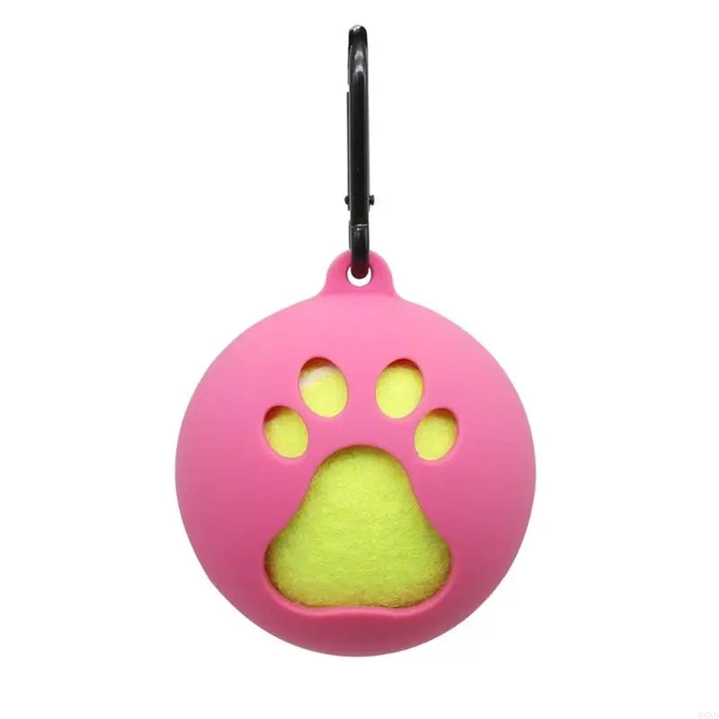QXNB Tennis Ball Holder with Dog Leash Attachment – Hands-Free Pet Ball Cover Holder for Walks & Training