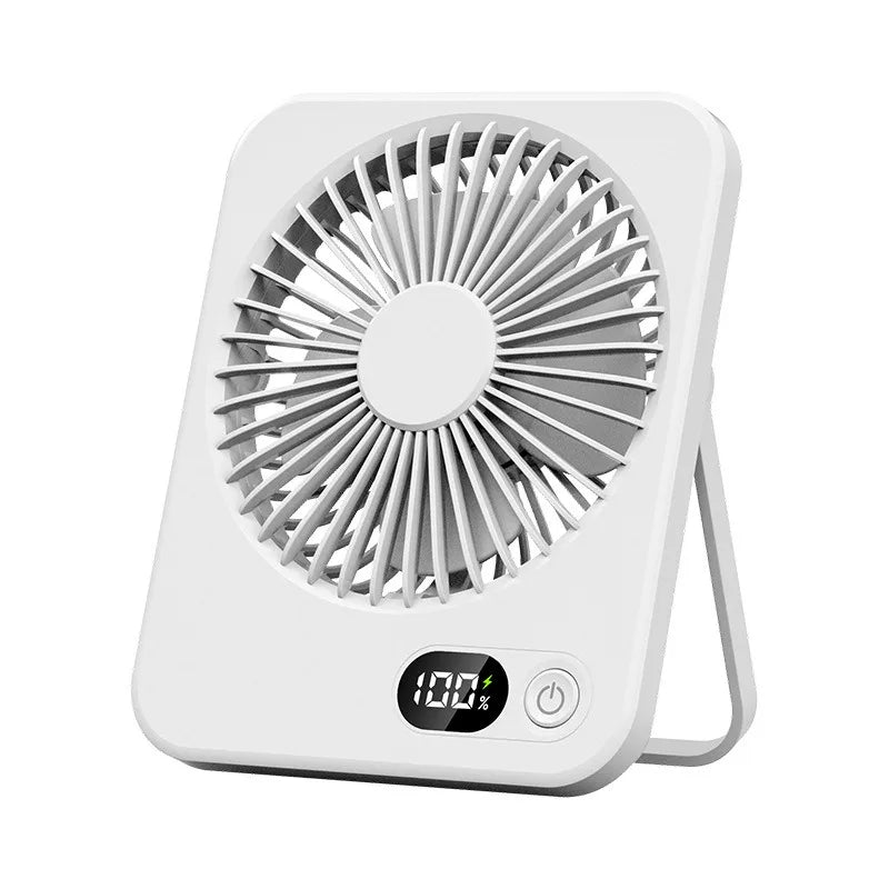 🌀 Mini Portable Folding USB Charging Power Bank Fan – Handheld & Desk Multi-Function Fan for Sports & Summer Cooling