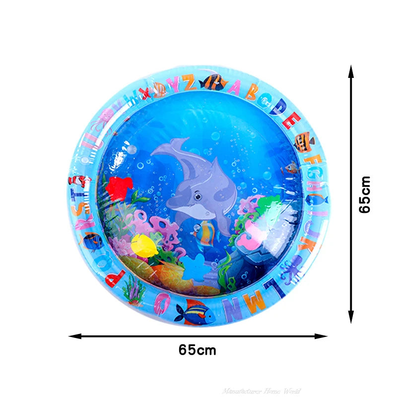 Interactive Water Sensory Play Mat for Cats & Dogs – Inflatable Thickened Sea Toy Mat with Floating Fish (2024 New)