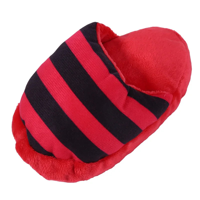 Plush Slipper Squeaker Dog Toy – Funny Sound Chew Toy for Puppies & Cats, Interactive Soft Pet Toy for Training & Play