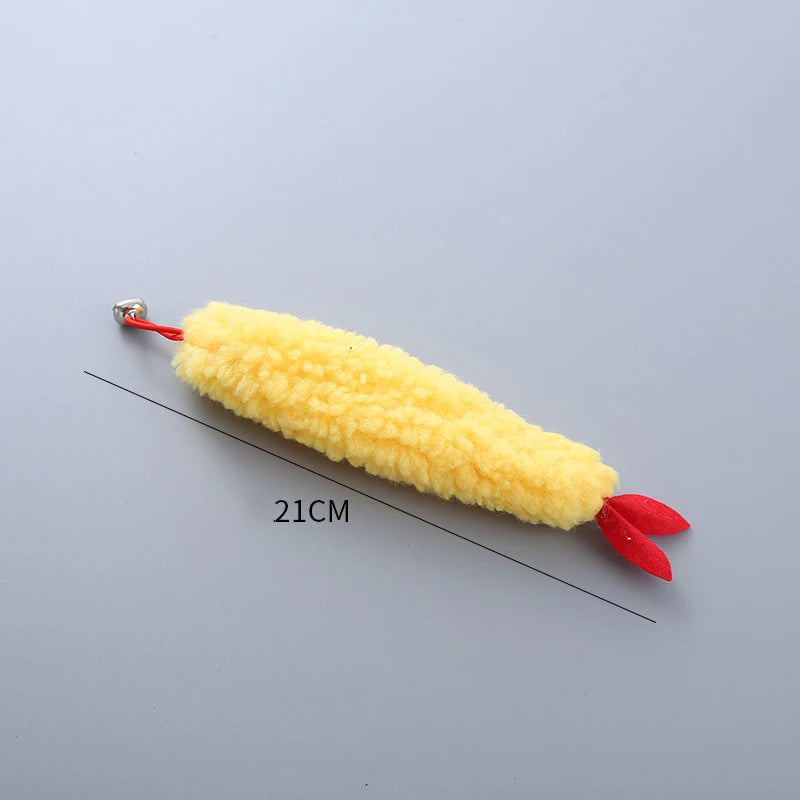 Plush Feather Bird Replacement Head for Cat Stick – Interactive Magic Wand with Bell