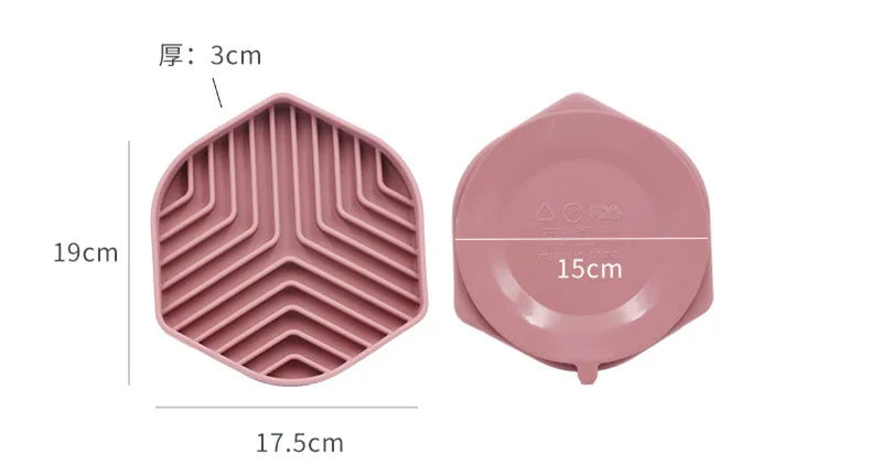 Anti-Choking Slow Feeder Bowl with Silicone Suction Cup – No-Spill Slow Food Cushion for Dogs & Cats