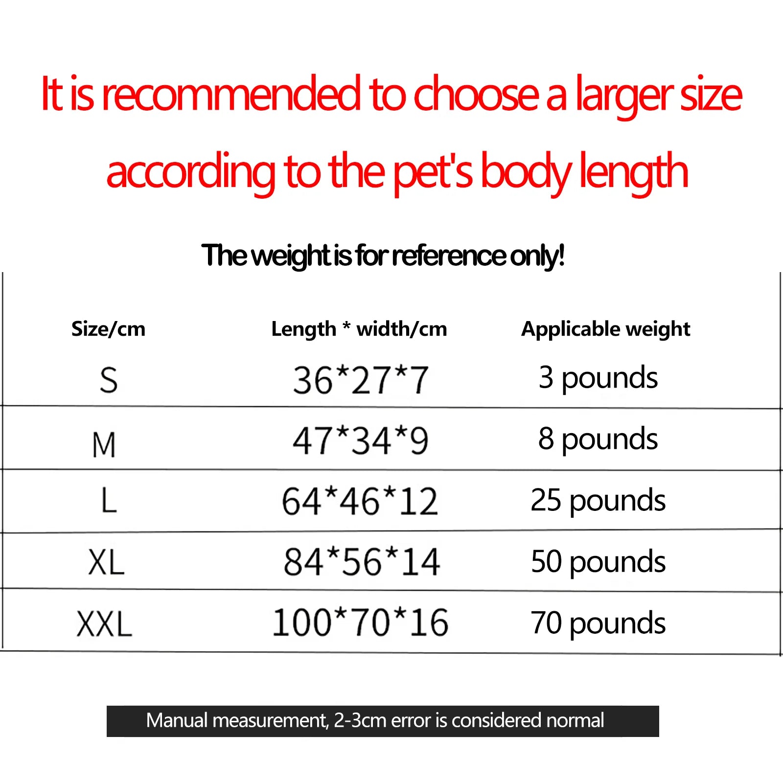 Waterproof Dog Bed – All-Season Oxford Fabric Pet Bed with Thickened PP Cotton Filling