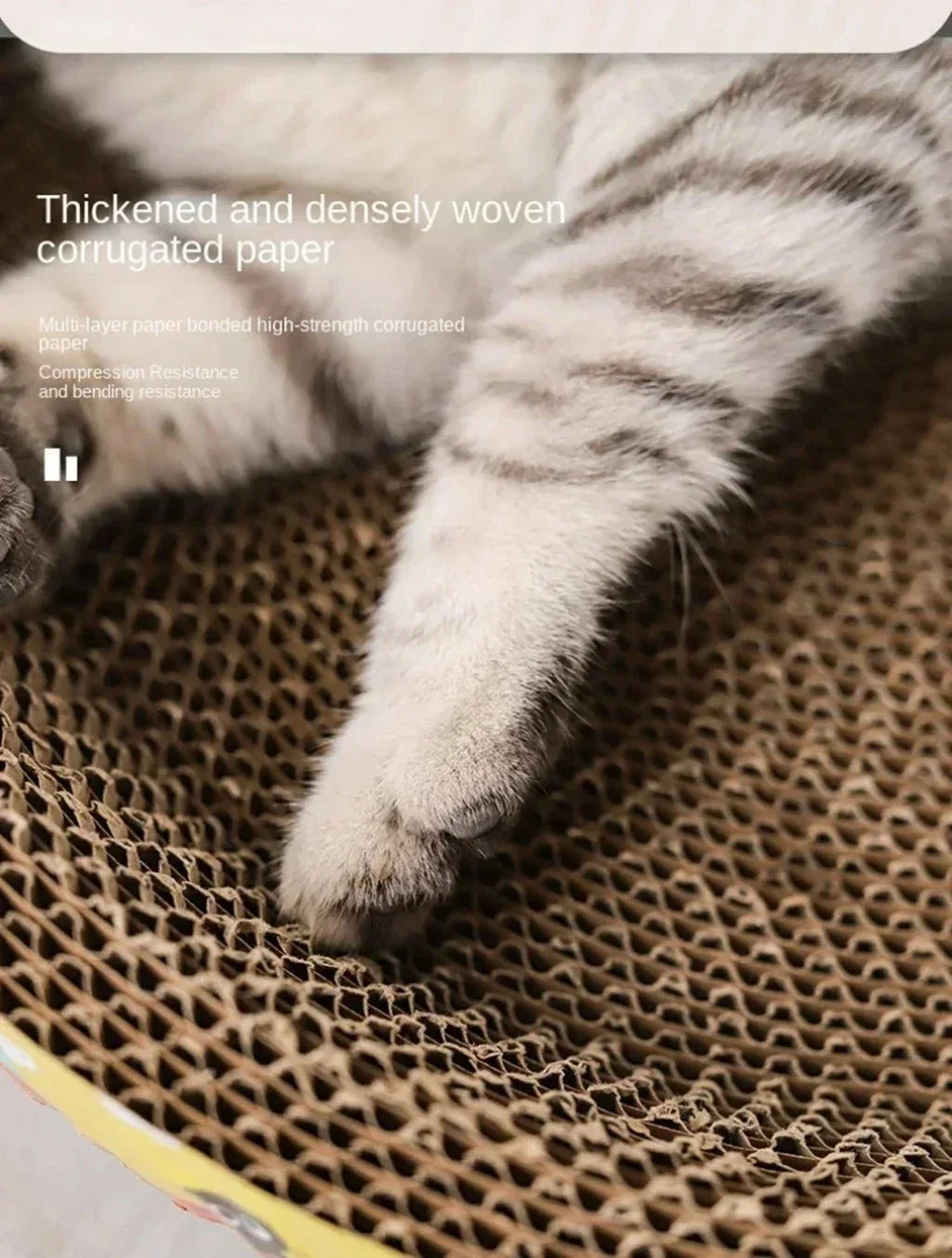 🐱 Oval Cat Scratching Board – Furniture Protector & Cozy Cat Nest