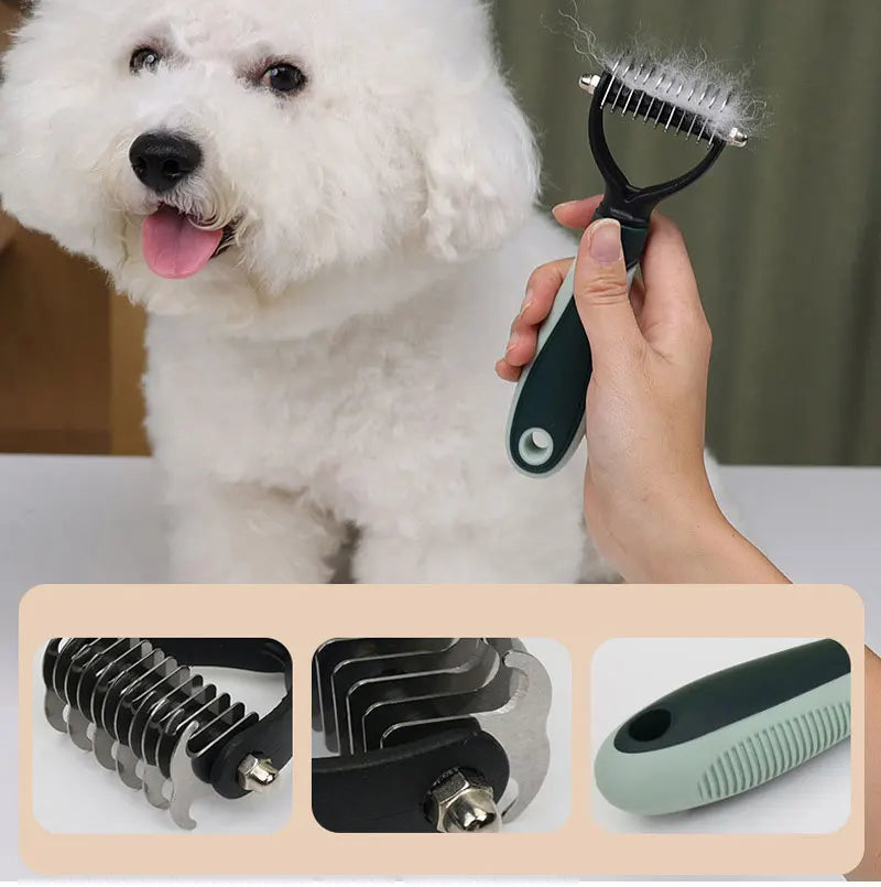 🐾 8-in-1 Dog & Cat Grooming Comb Set – All-in-One Pet Cleaning & Hair Removal Brush Kit