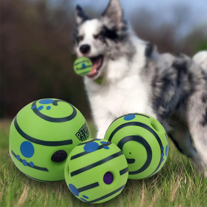 Wobble Wag Giggle Glow Ball – Interactive Sound Dog Toy 🟢🐾