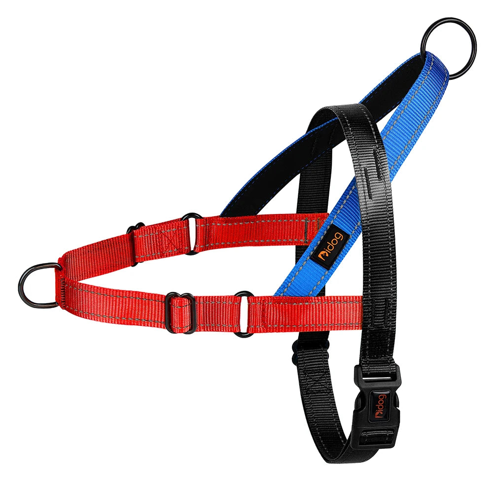 🐶 Reflective No-Pull Nylon Dog Harness – Adjustable Vest for Small to Large Dogs 🐾