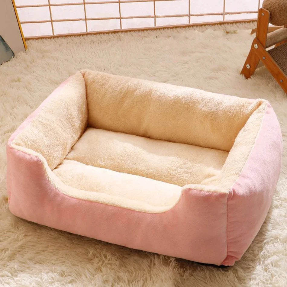 Cozy Cat & Dog Bed – Soft Pet Cushion House for Cats & Small Dogs, Basket-Style Pet Habitat