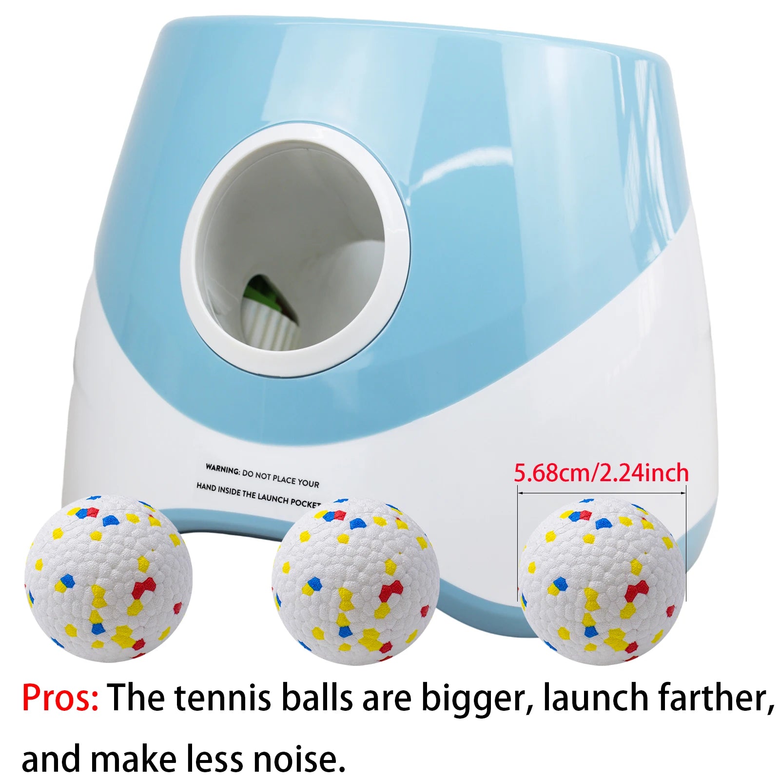🎾 Dog Ball Thrower Launcher – Interactive Tennis Ball Launcher for Indoor & Outdoor Play