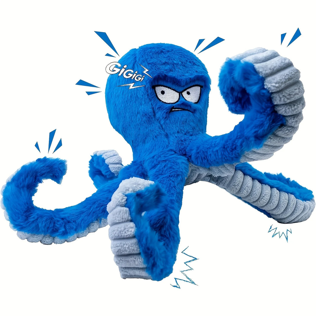 🐙 Octopus Pet Plush Toy – Squeaky & Bite-Resistant Chew Toy for Dogs & Cats