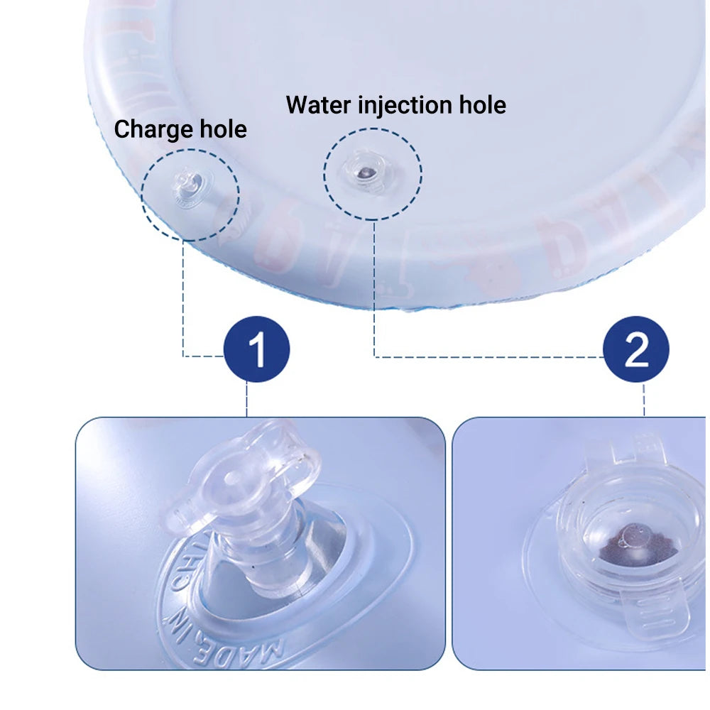Interactive Water Sensory Play Mat for Cats & Dogs – Inflatable Thickened Sea Toy Mat with Floating Fish (2024 New)