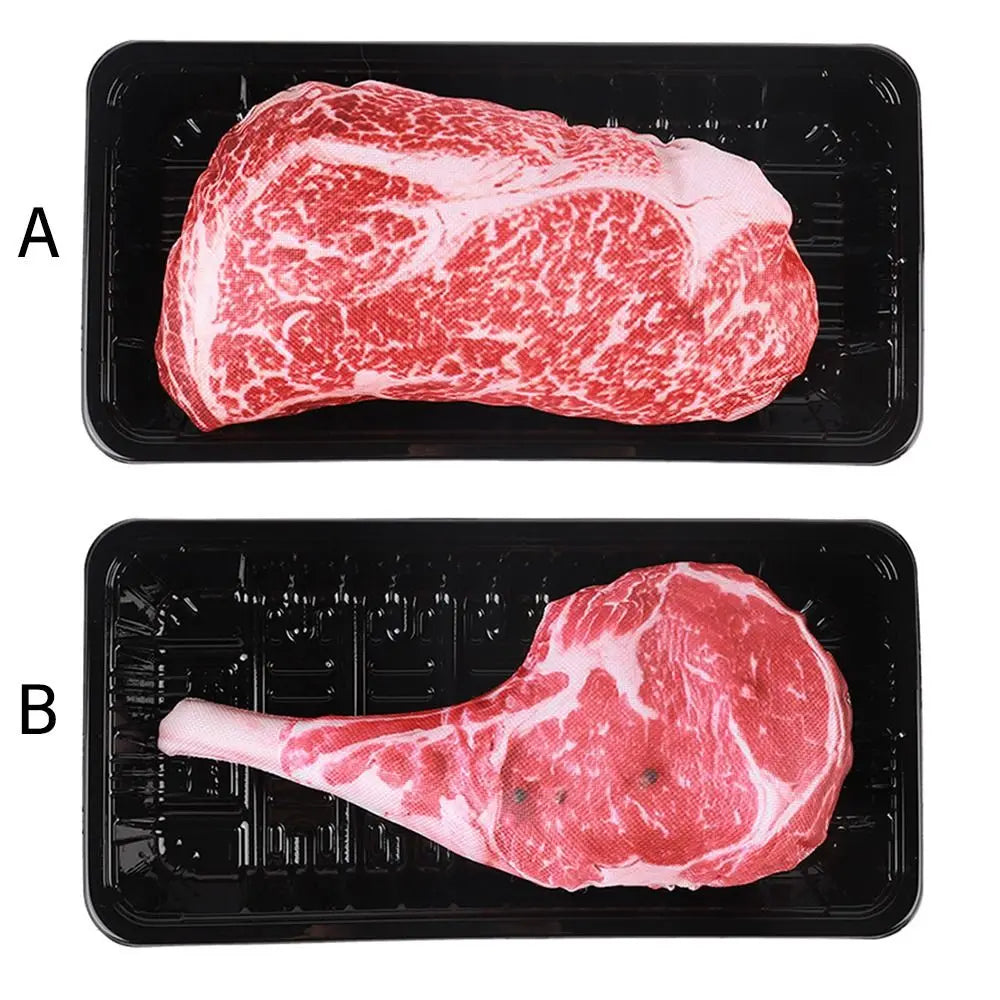 Squeaky Steak & Bone Dog Toy – Bite-Resistant Chew & Training Toy 🍖🐾