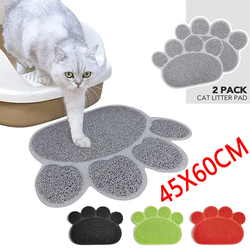 Waterproof Cat Litter Mat – Nonslip Washable Pet Litter Box Mat for Cats