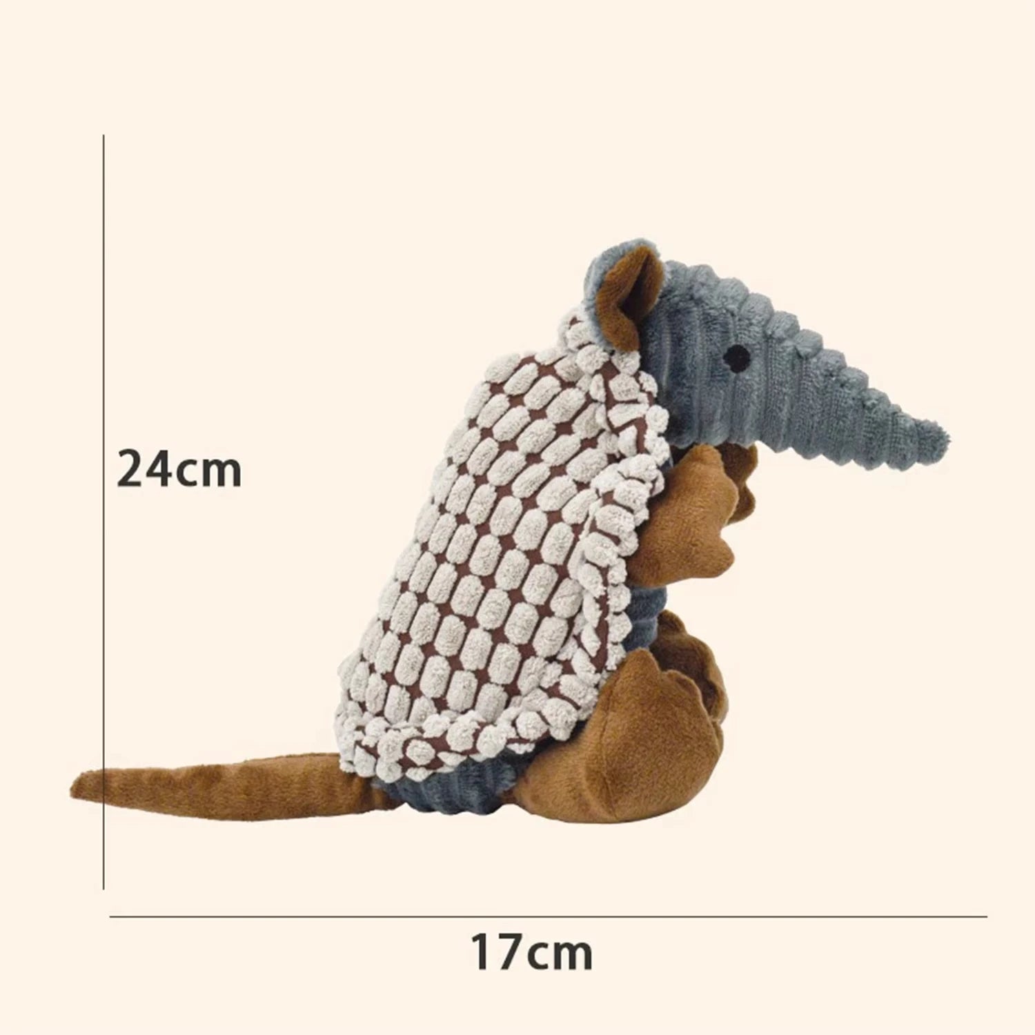 Pangolin Pet Toy – Squeaky Plush for Dogs & Cats, Teeth Cleaning