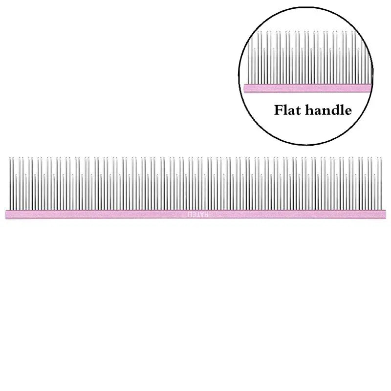 22cm Stainless Steel Pet Grooming Comb for Dogs & Cats