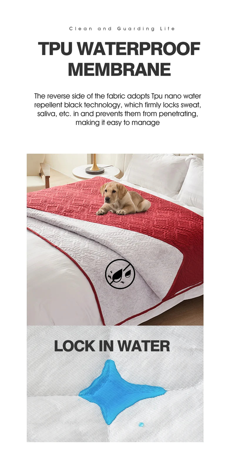 Anti-Leaking & Non-Slip Dog Bed Cover: