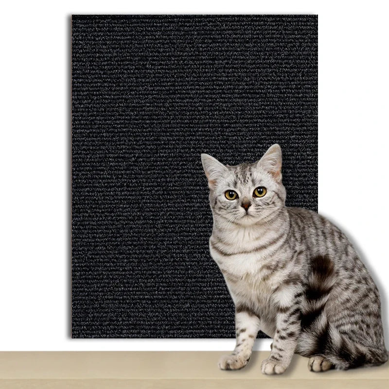 Self-Adhesive Cat Scratch Protector – Trimmable Sofa & Wall Guard Carpet Board
