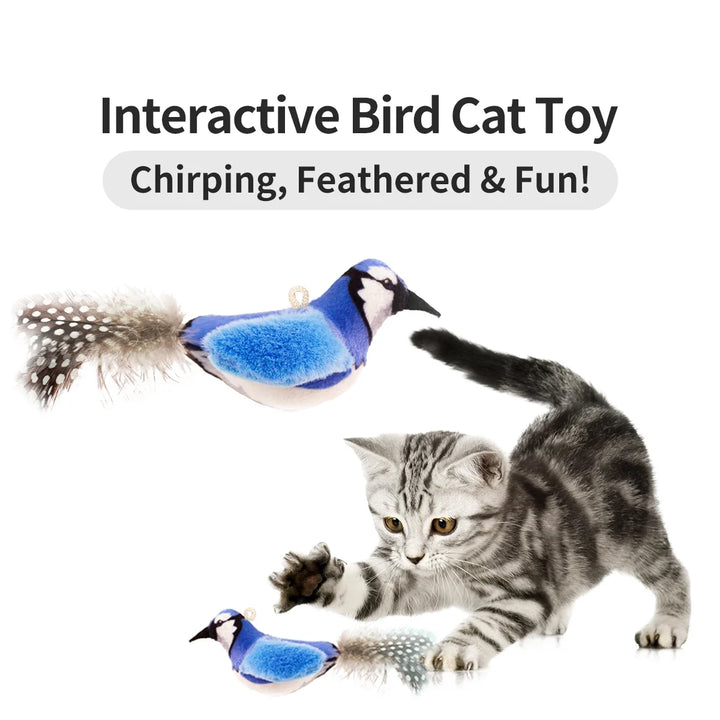 Chirp Bird Interactive Cat Toy with Realistic Sound 🐦🐾