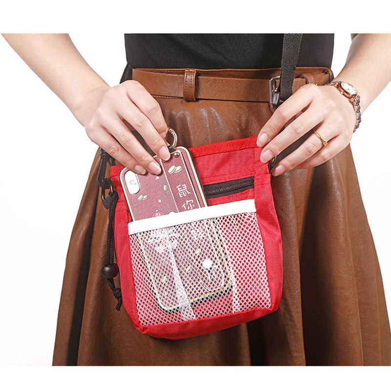 Portable Dog Training Waist Bag – Outdoor Pet Treat Pouch with Storage Pocket for Snacks, Bait & Rewards