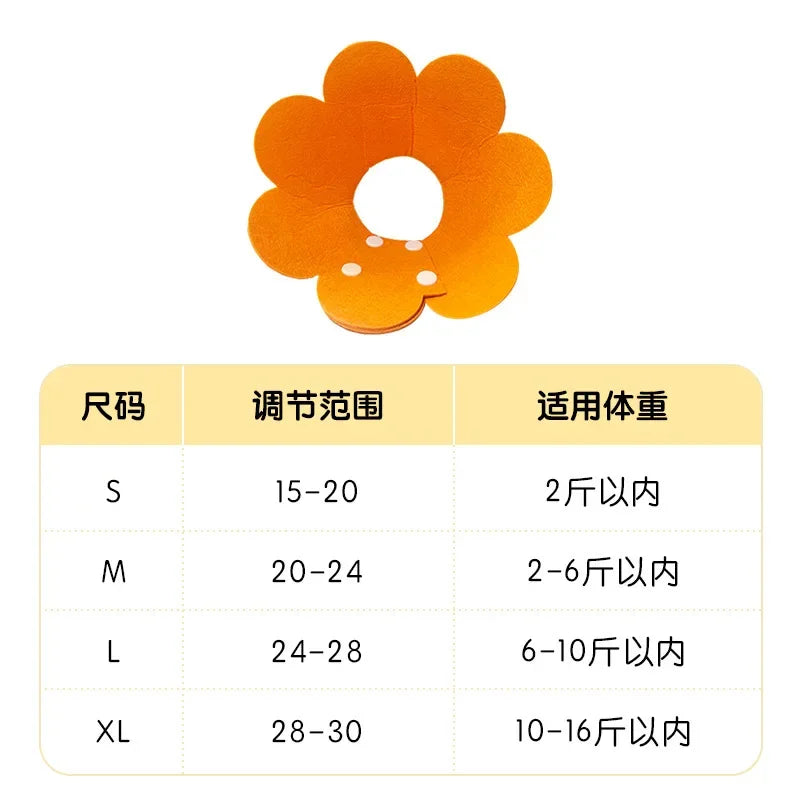 Soft Pet Recovery Collar – Adjustable Protective Cone for Dogs & Cats, Anti-Lick & Bite Surgery Healing Collar