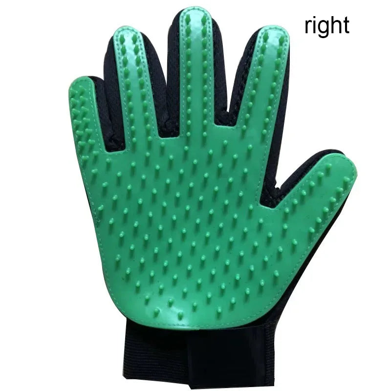 Pet Grooming Glove 🐾 Deshedding & Massage Brush for Dogs & Cats