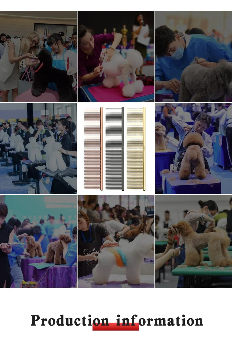 Pet Piano Comb – Dual-Sided Grooming Tool for Dogs & Cats | De-shedding & Knot Removal Brush