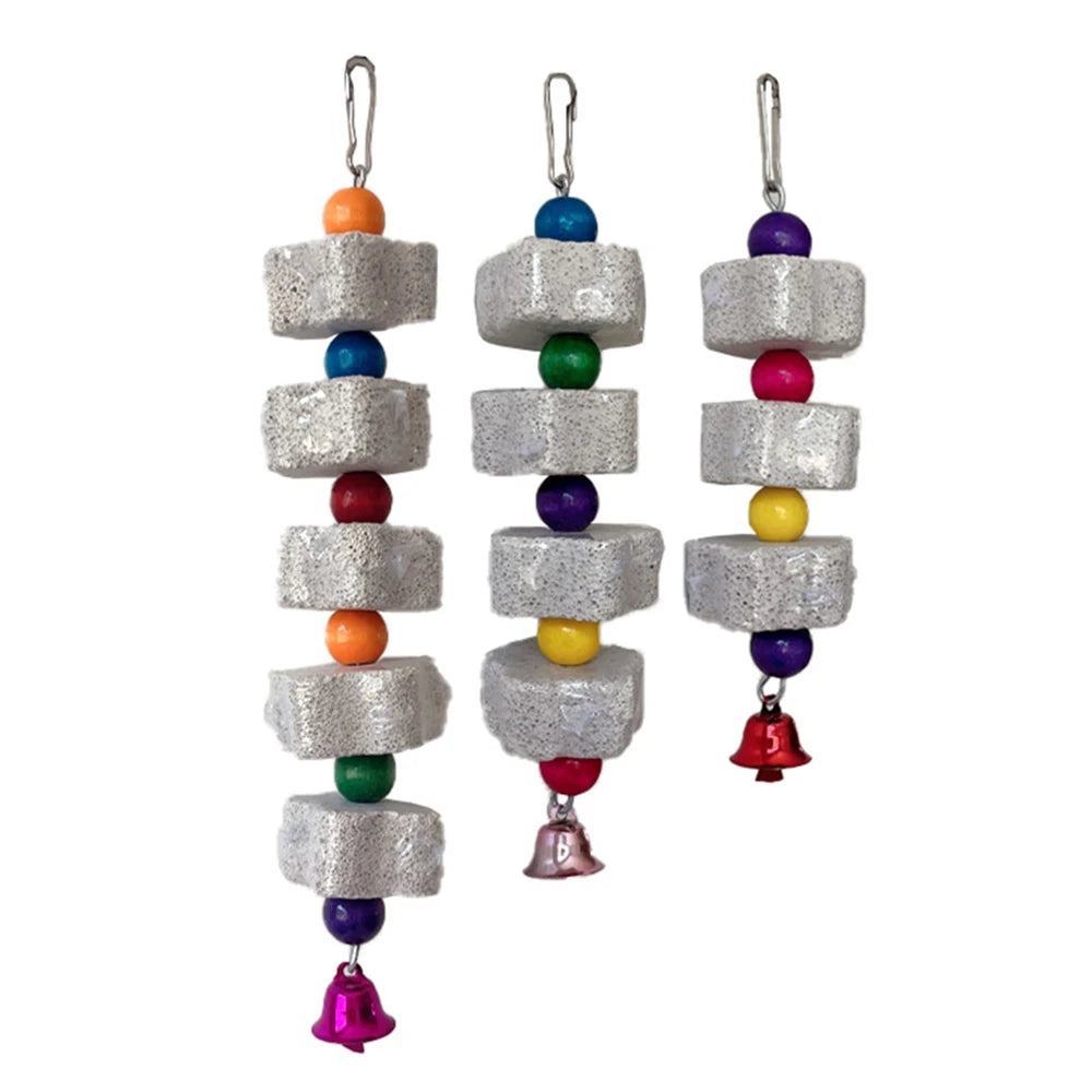 Volcanic Rock Chew Toy – Teeth Grinding Toy for Parrots & Hamsters