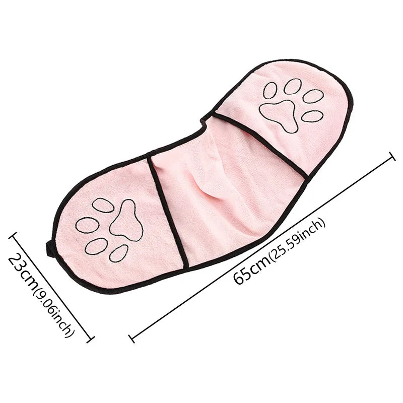 Pet Bath Towel for Cats & Dogs | Quick-Drying Absorbent Microfiber Gloves & Washcloth