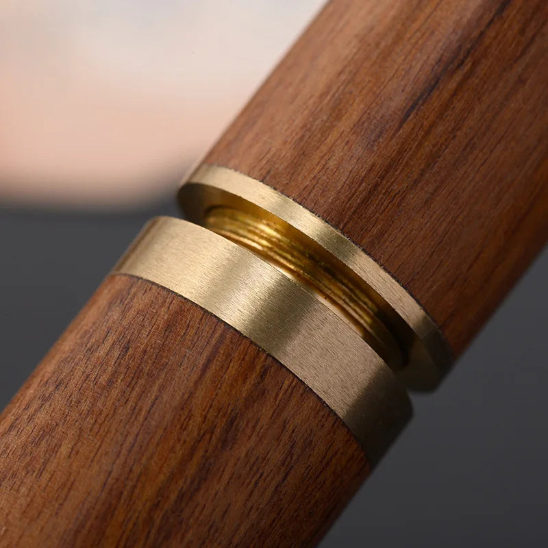 Handmade Wooden Toothpick Holder – Pearwood Capsule Case | Portable Hiking Toothpick Storage Box