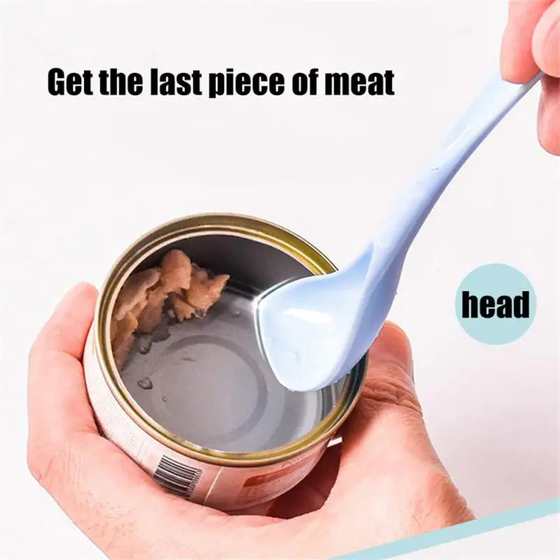 🥫 Portable Silicone Pet Can Lid with Spoon – 3-Ring Food Sealer