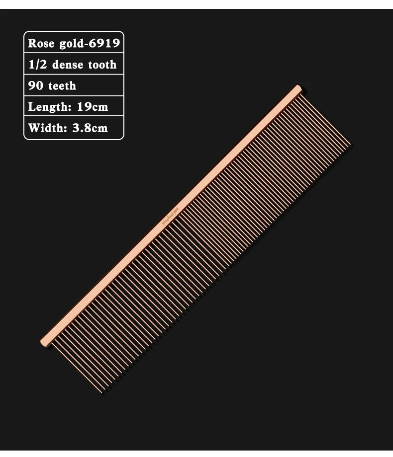 Pet Piano Comb – Dual-Sided Grooming Tool for Dogs & Cats | De-shedding & Knot Removal Brush