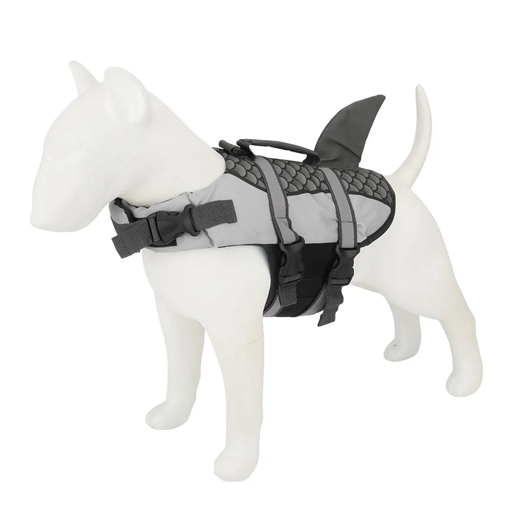 🦈 Scales Shark Swim Dog Life Jacket – Summer Pet Swimwear & Safety Vest 🐾