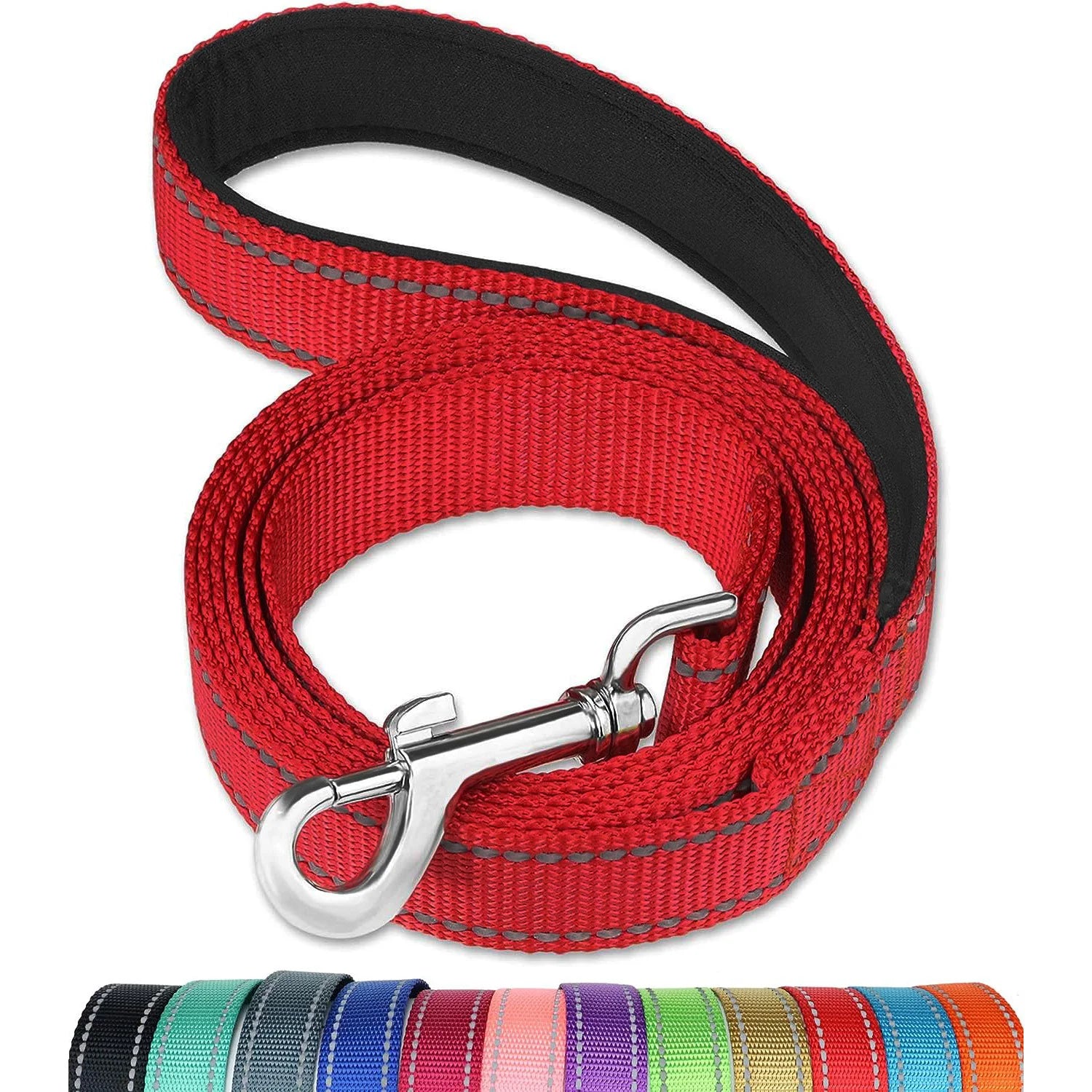 Reflective Dog Leash with Soft Padded Handle – High-Visibility Training Lead
