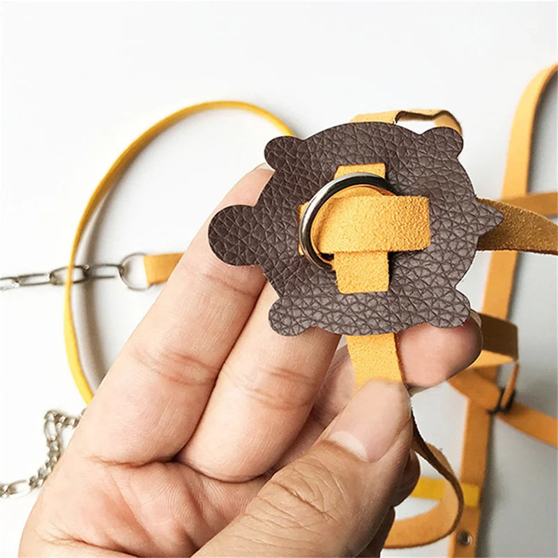 Adjustable Turtle Leash Harness – Outdoor Safety Traction Rope for Small Reptile Pets