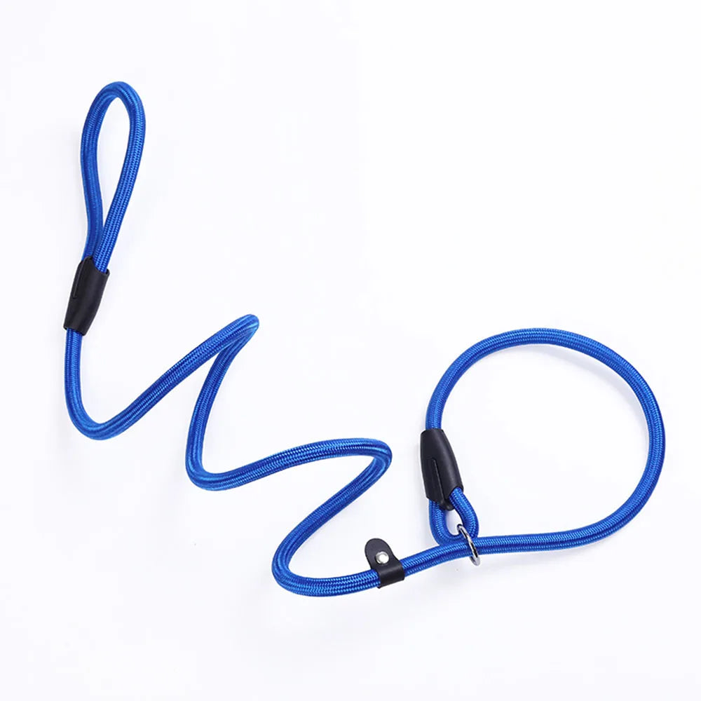 Slip Lead Dog Leash for Small Dogs – Anti-Choking P-Shaped Rope Leash for Puppy Training & Walking