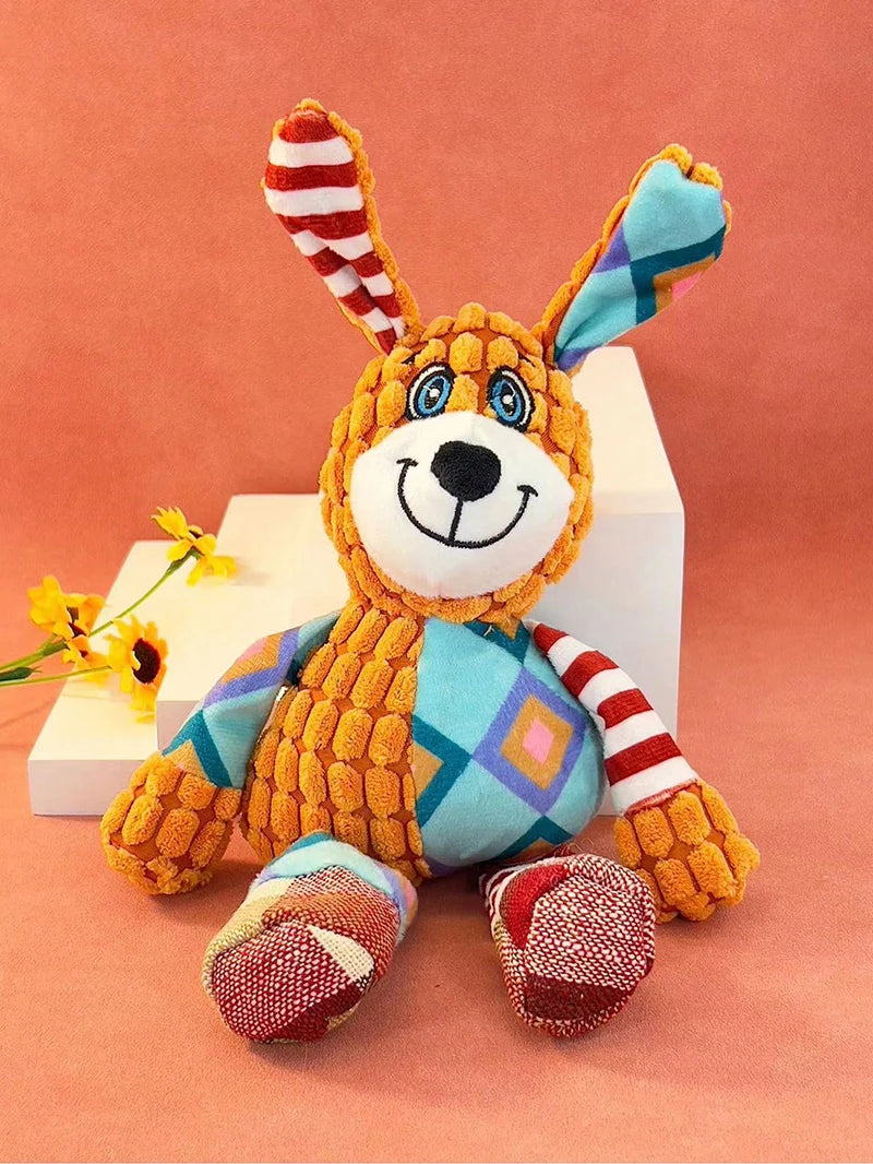 Plush Animal Squeaky Toy – Interactive Chew & Teething 🐾🧸