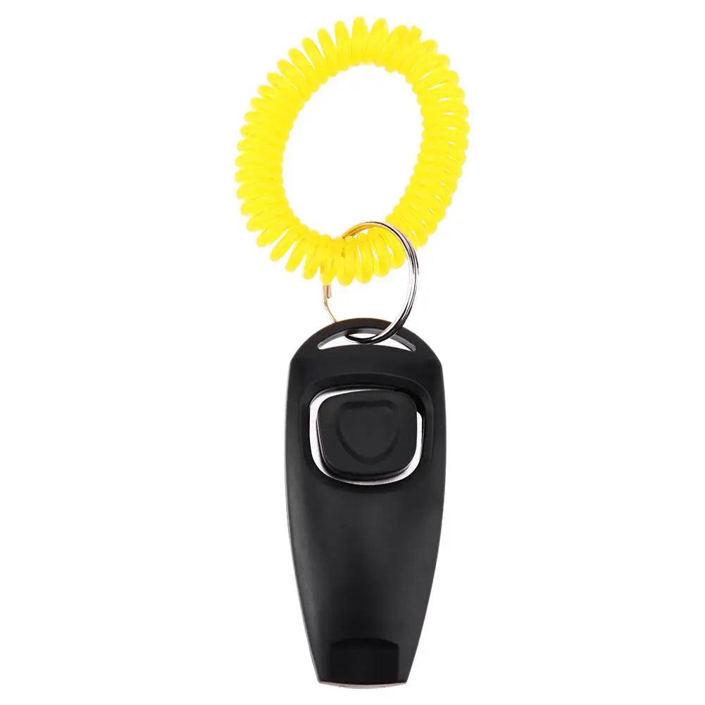 Pet Clicker & Training Whistle – Dog & Cat Obedience Trainer with Key Ring Attachment