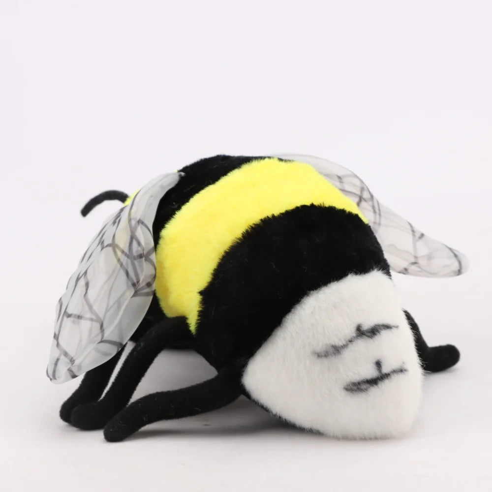 🐝 Lifelike Bee Plush Toy – Soft Stuffed Honeybee for Kids & Home Décor 🍯💛