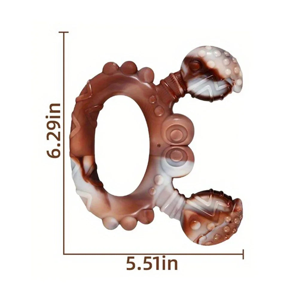 Rabbit-Shaped Nylon Dog Chew Toy – Indestructible Beef Flavor 🐇🍖