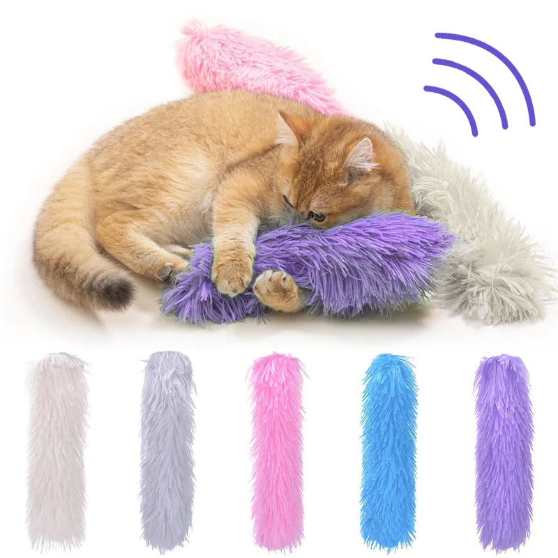 Plush Catnip Chew Toy – Soft Cat Pillow Teaser for Interactive Play