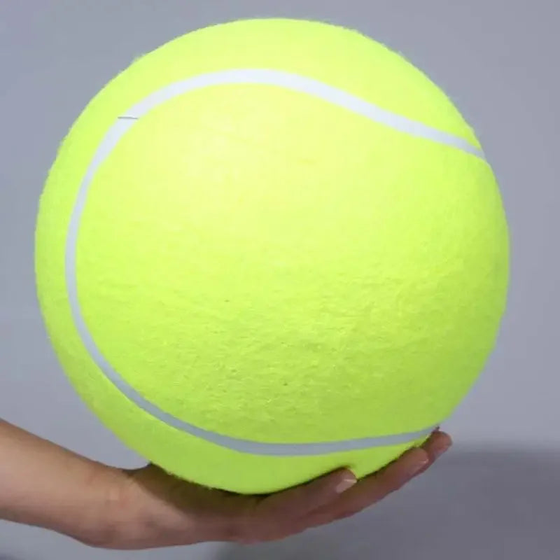 Jumbo Dog Tennis Ball – 7/8/9.5" Plush Chew Toy for Large Dogs & Training
