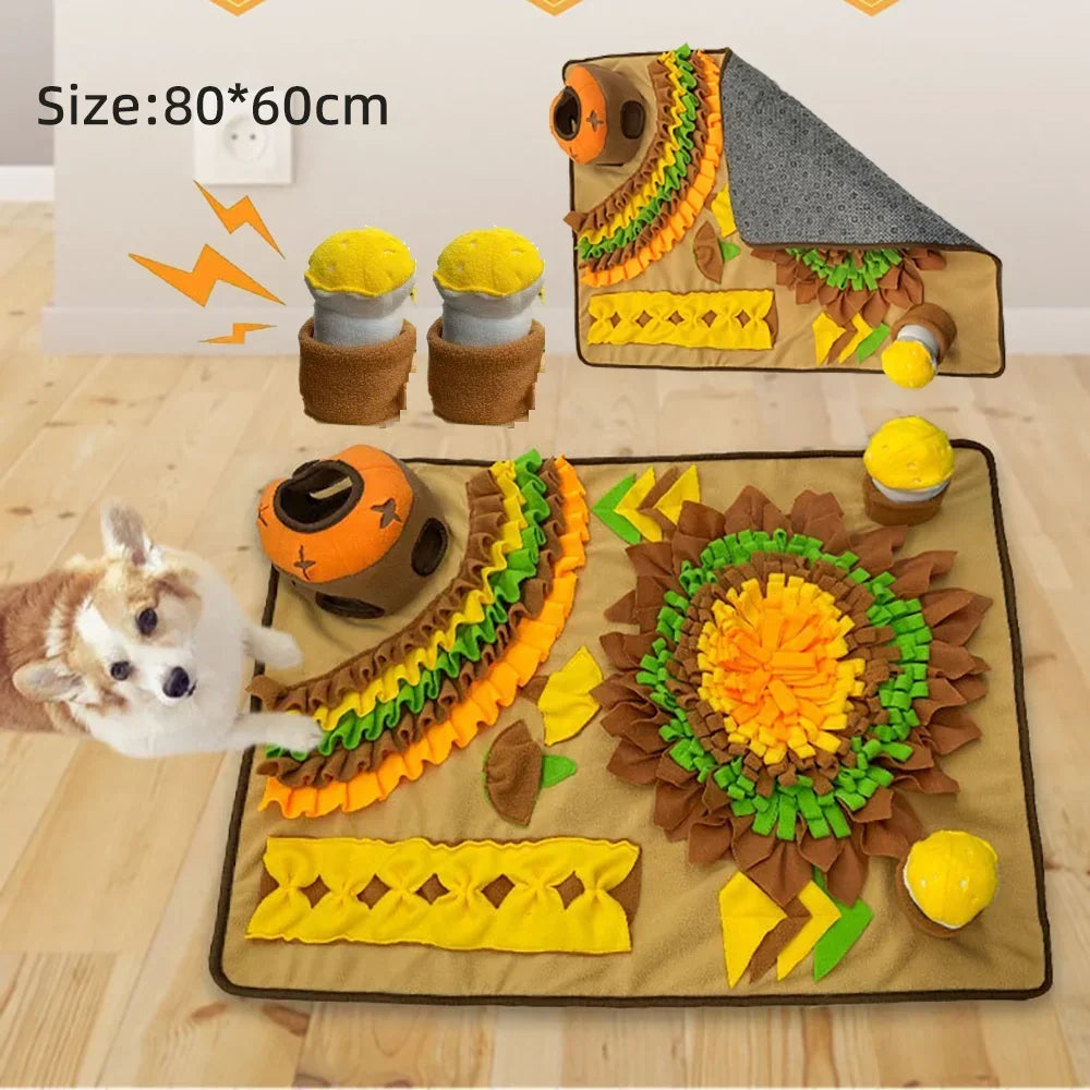 Large Snuffle Mat for Dogs – Interactive Stress Relief Training Mat & Slow Feeder Dog Treat Toy